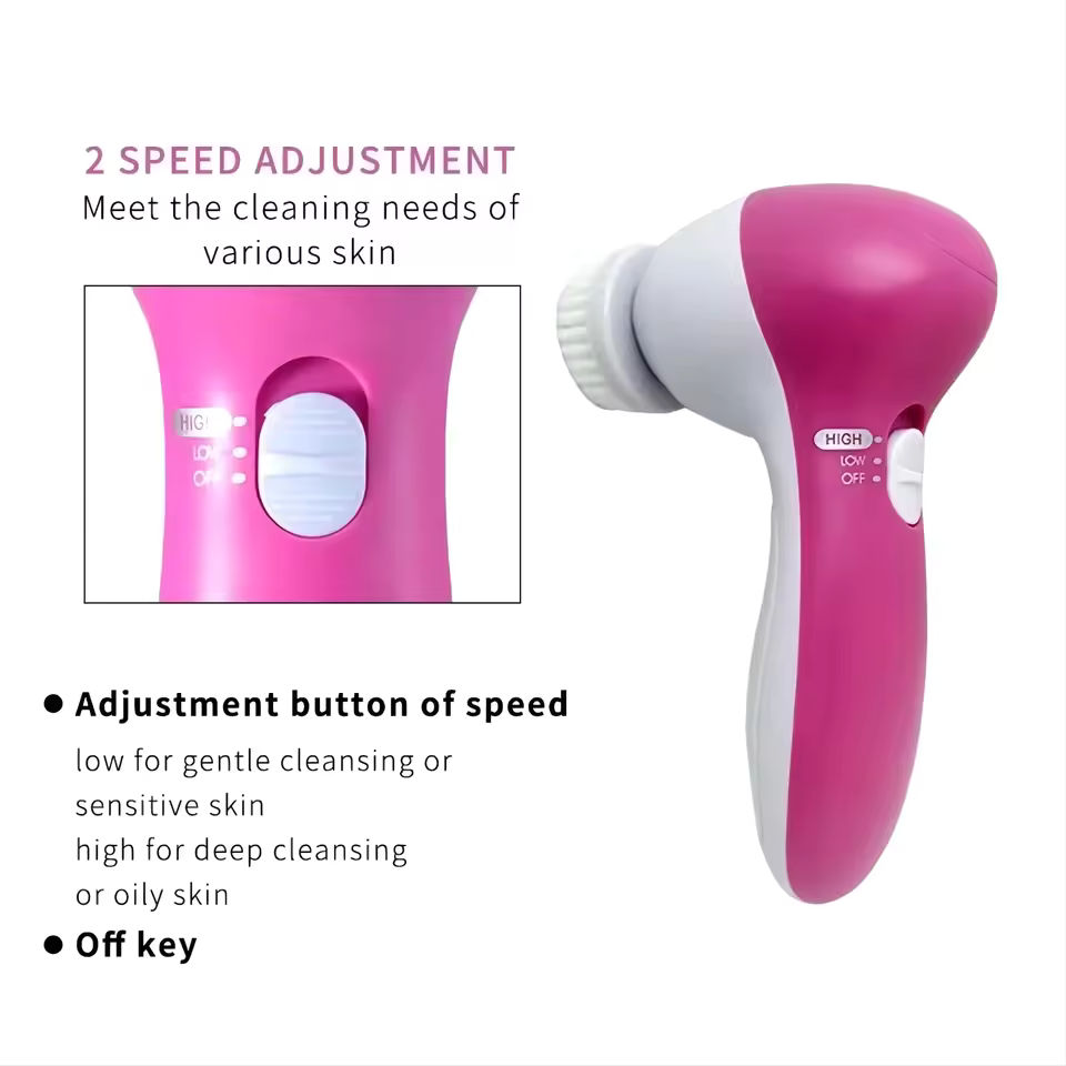 5-in-1 Facial Cleanser Massager